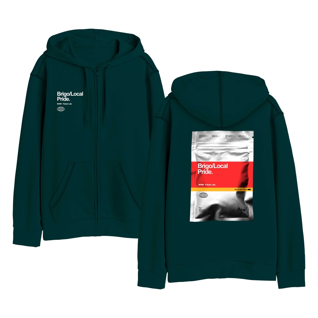 BRIGO Zipper Jumper Hoodie Future Lab II Sweater Hoodie Resleting BRIGO Future Lab Sablon DTF Fleece Cotton II SIZE M-XXL (Pria &amp; Wanita) Free stiker&amp;Gantungan Kunci