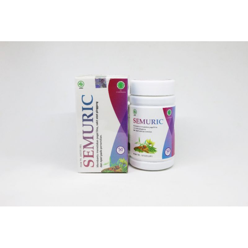 Semuric Naturafit PREMIUM | Nyeri Sendi ~ Asam Urat &amp; Rematik (pegal, linu, kemeng, kaku) Isi 50 Cap