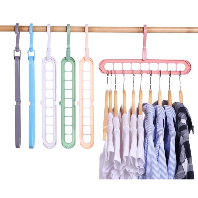 Magic Hanger Multifungsi / Gantungan Baju 9 Lubang Serbaguna