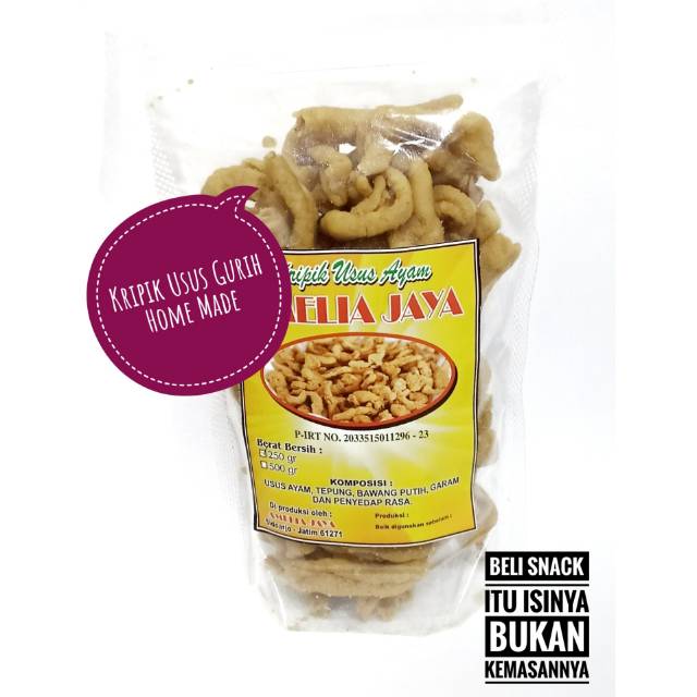

Kripik Usus Renyah Gurih sudah ada ijin