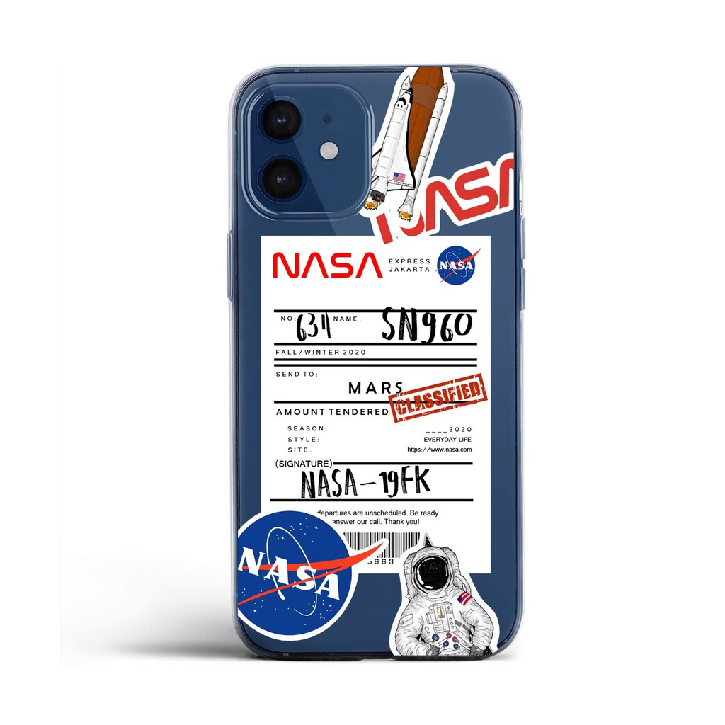 NEW Casing NASA Ticket Softcase Iphone Samsung Xiaomi Vivo Realme Keren Kekinian Hype Trend