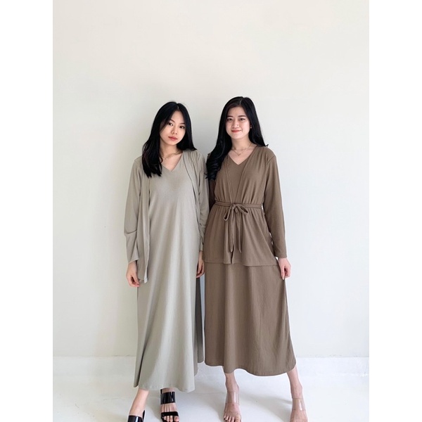 Stella 3 in 1 Set (Set Outer Dress Premium super comfy)