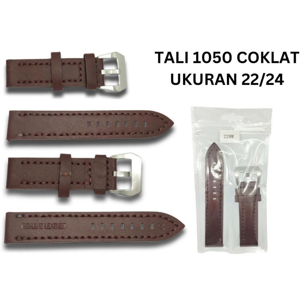 Tali strap jam kulit asli premium Strap Jam Tangan Asli kulit ukuran 22mm 24mm motif polos