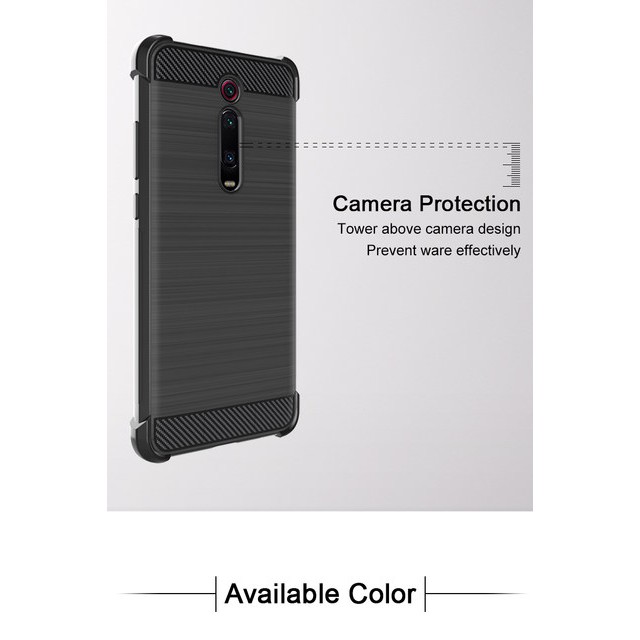 Xiaomi Redmi K20 / K20 Pro Mi 9T Soft Case Brushed Carbon Anti Knock