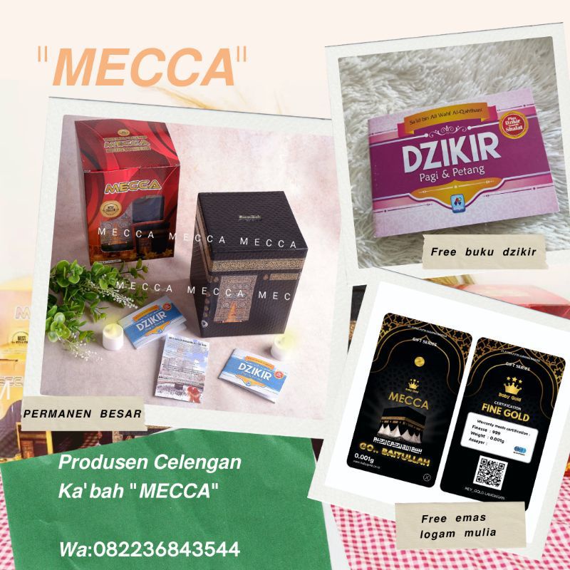 CELENGAN UNIK CELANGAN MURAH CELANGAN MECCA PERMANEN 20X15X15