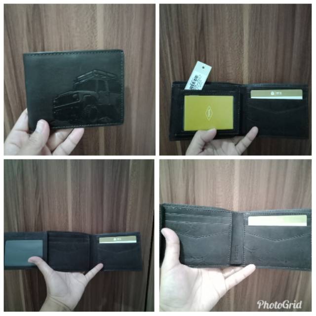 Dompet Fossil Original - Fossil Barnes RFID Traveller Dark Brown