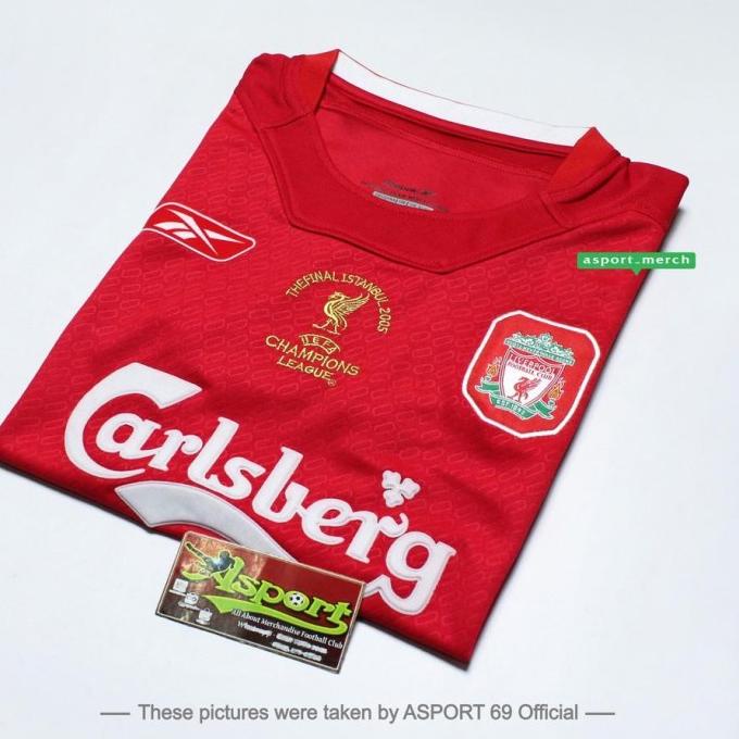 TERBAGUS JERSEY BOLA LIVERPOOL FINAL ISTANBUL 2005 GRADE ORI IMPORT.. SGFD5436VE