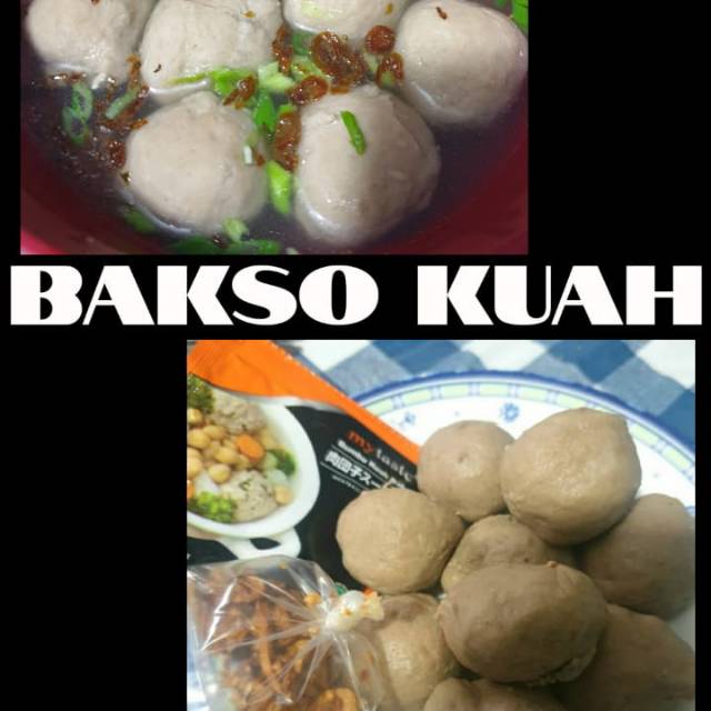 

Bakso kuah ( sudah termasuk bumbu) 100% daging sapi