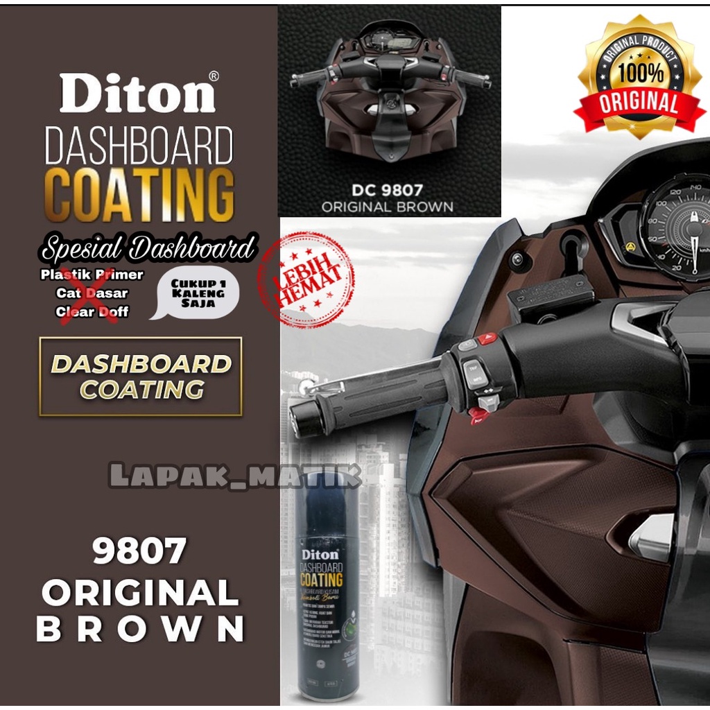 DITON DASHBOARD COATING original BROWN DC9807 pembersih dasbor dashboard Diton COKLAT DASBOR