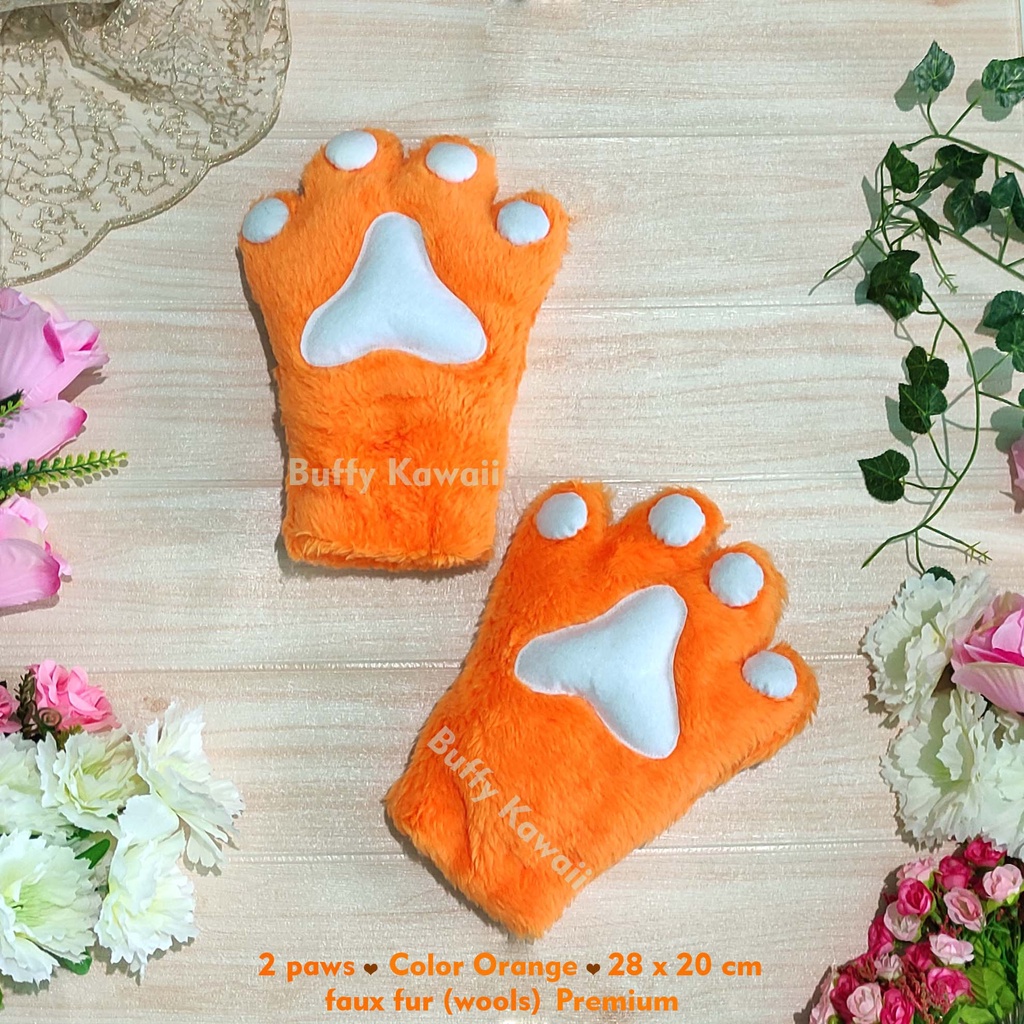 cat cosplay costume Paws nekomimi sarung tangan kucing halloween party anime plushie furry cute sexy