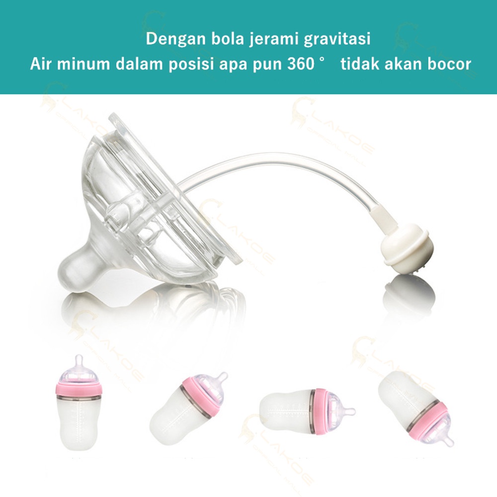 LAKOEOFFICIALMAL Dot PIKO BELLO Bahan silikon sama Sedotan-4