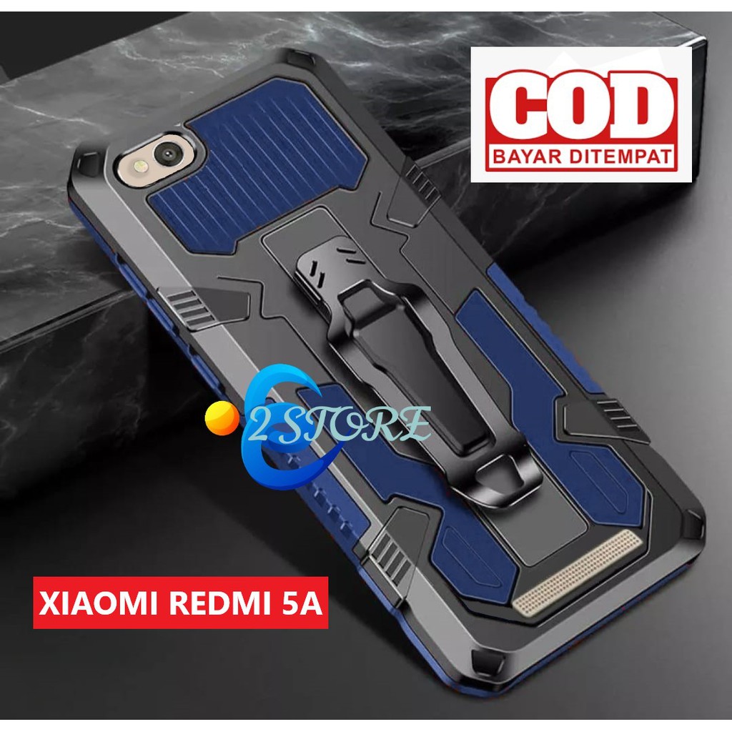 CASE HP XIAOMI REDMI 5A CASING STANDING BACK KLIP HARD CASE ROBOT NEW COVER
