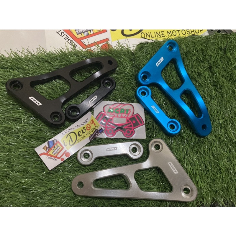 Gantungan Breket Hanger Knalpot Single Step Jomblo Kawasaki Ninja RR Original NGRT Racing