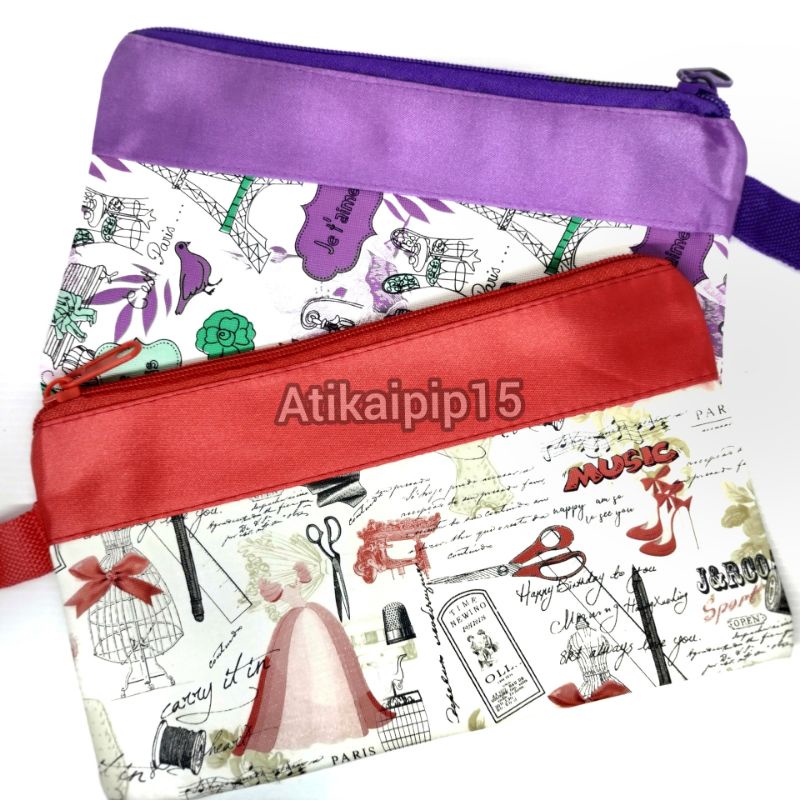 POUCH MAKE UP / DOMPET TEMPAT PENSIL POUCH KOSMETIK SERBA GUNA WATERPROOF POUCH MAKEUP POUCH SHABBY