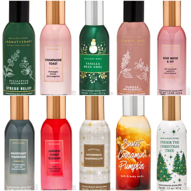 [ PART 1 ] Room Spray Bath and Body Works [ Mahogany Teakwood - Eucalyptus Spearmint - Japanese Cherry Blossom ]