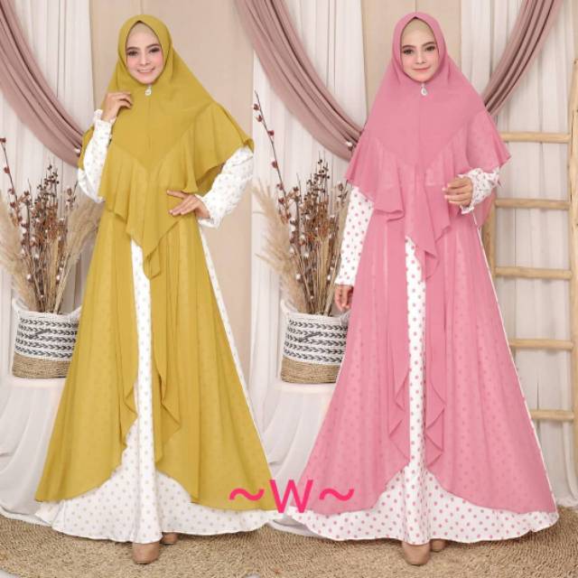 GAMIS MOTIF SET SYAR'I ORIGINAL AZZURA SYAR'I