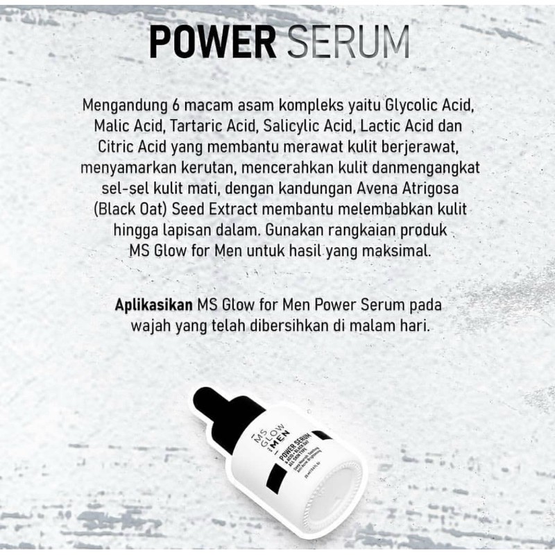 POWER SERUM MSGLOW FORMEN