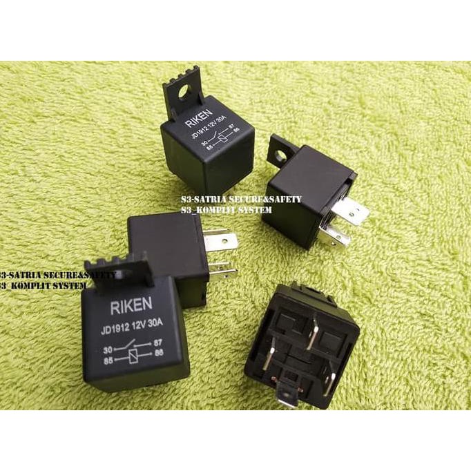 Relay 12V 30A 4 Kaki DC 12 Volt 30 Ampere 4P Pin