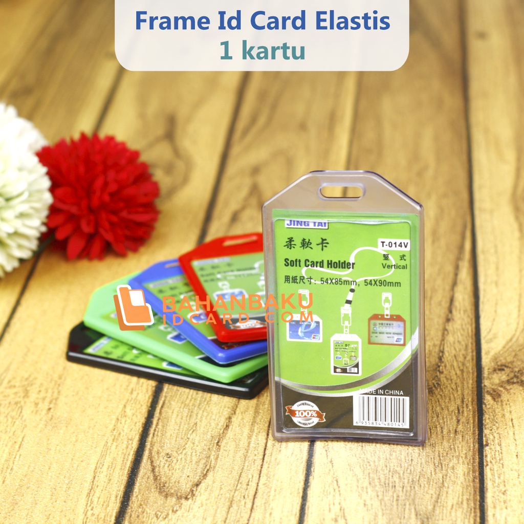 CASING ELASTIS 1 MUKA / Frame elastis idcard 1kartu / casing idcard / card holder elastis