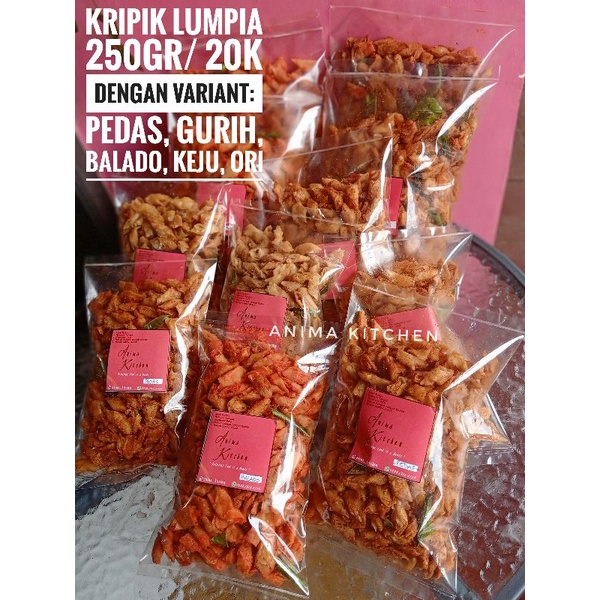 

KRIPIK LUMPIA DAUN JERUK GURIH PEDAS BALADO RENYAH