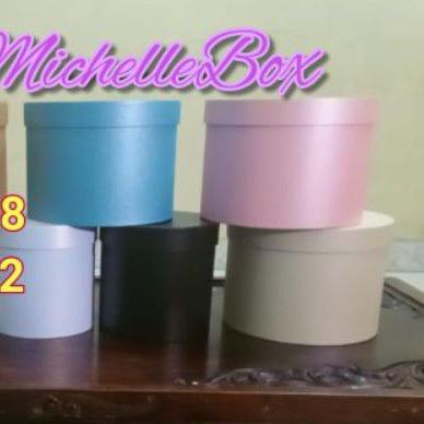 

➸ Gift Box Bulat D18 T12/Bloom Box/Round Flower Box/Box Bunga ☏