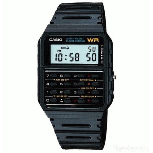 Casio jam tangan Digital pria fashion cowo Calculator Kalkulator CA-53W-1Z Original