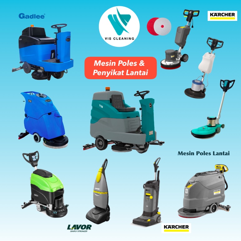 Paket A Cleaning Service (Polisher Lantai + Vacuum Cleaner) - Promo