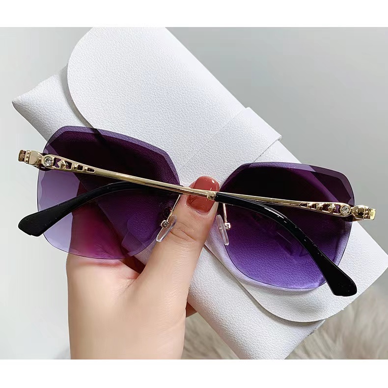 Rowling(ka-136)Kacamata  Hitam Terbaru Wanita No Frame Titanium Diamond Style Kacamata Fashion Murah/Kacamata Sunglasses Import Wanita Kacamata Fashion