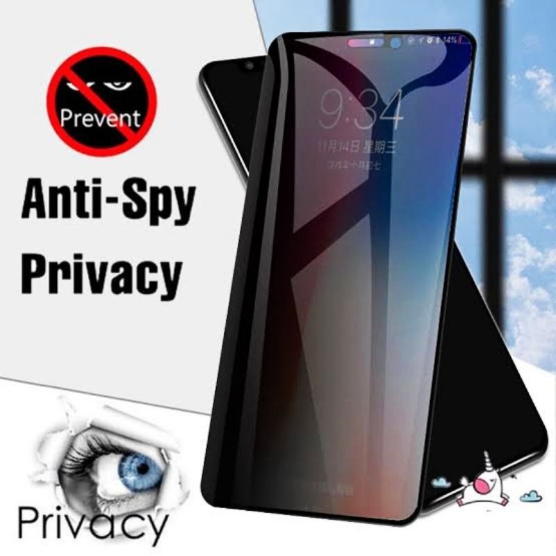 Ceramic Glass ANTI SPY Oppo A52/A92 Anti gores Glare Full Screen Spy