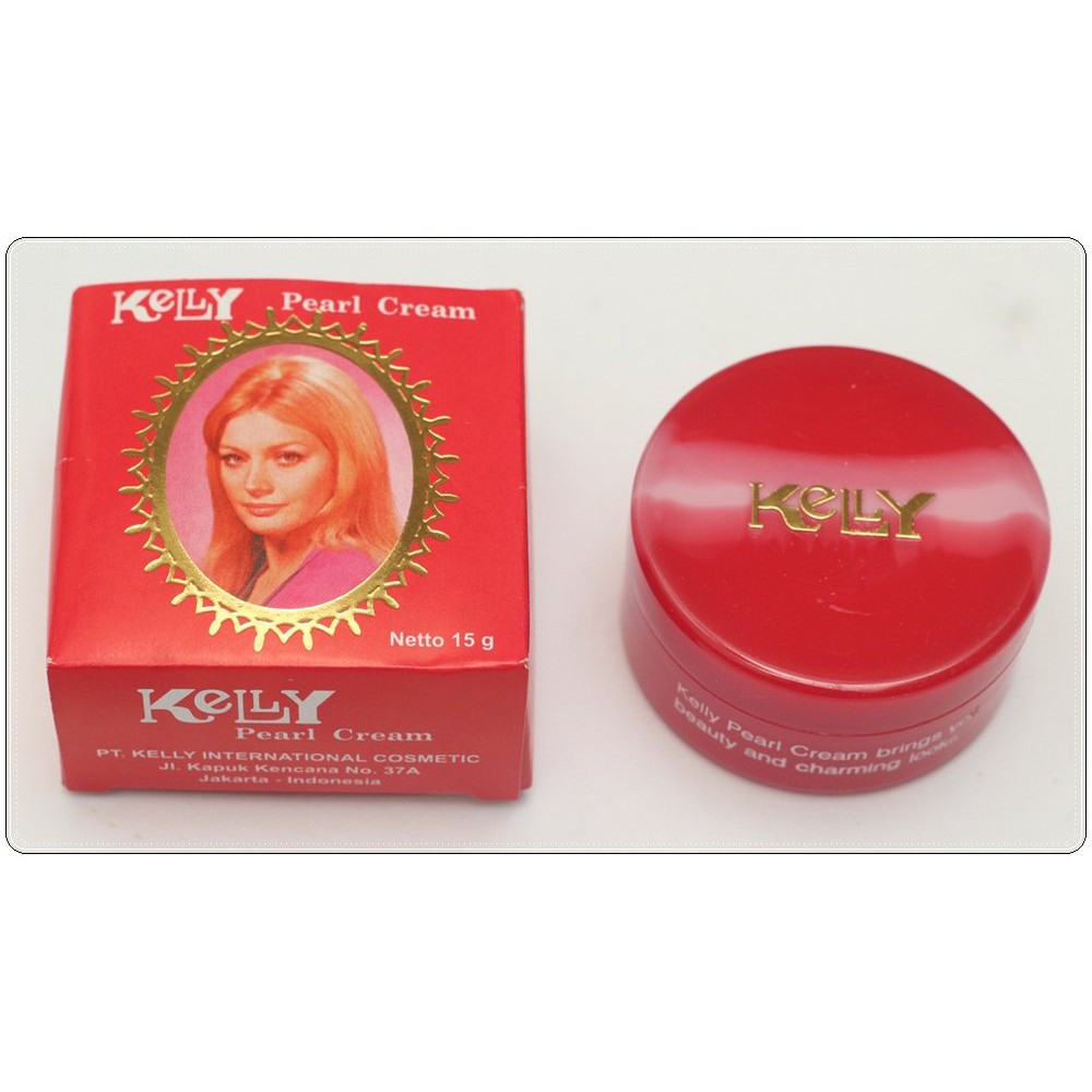 Kelly Pearl Cream 5gr / 15 gr / cream pencerah wajah alas bedak kelly