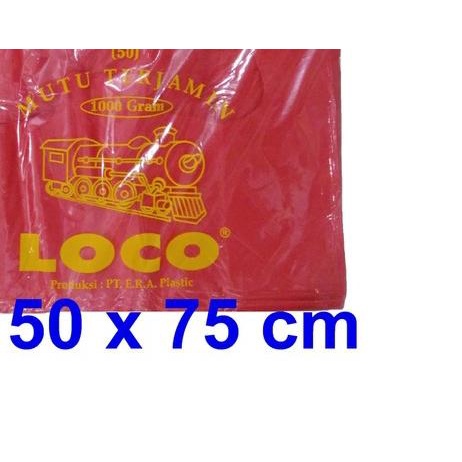 

Plastik LOCO Merah RAJA JUMBO ( 50 ) - LOCO Merah - Plastik Kresek 50