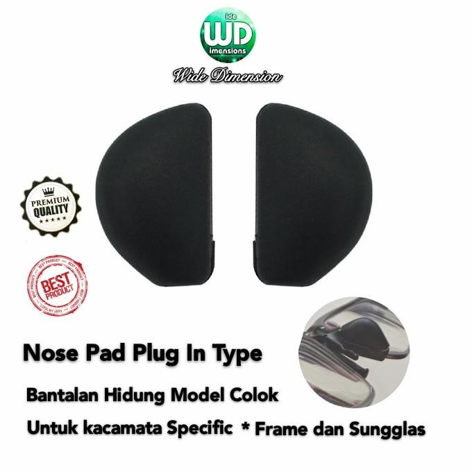AKSESORIS KACAMATA NOSEPAD KACAMATA SILICONE PLUG IN BANTALAN HIDUNG NOSE PAD COLOK ORIGINAL