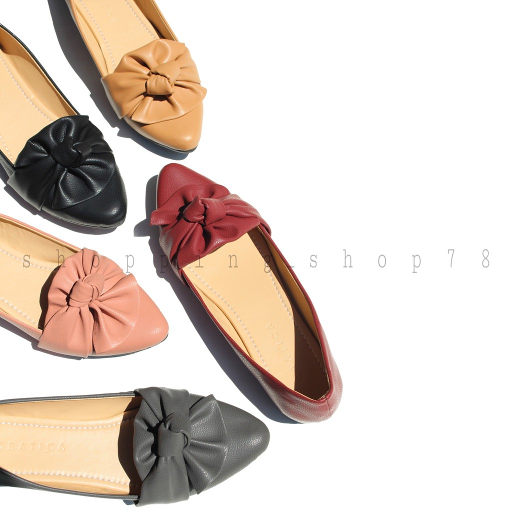 Sepatu Wanita Flat Shoes Lancip Gratica AW 073