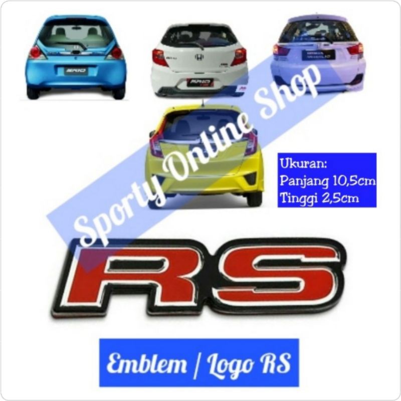 Emblem Logo RS Belakang Model OEM