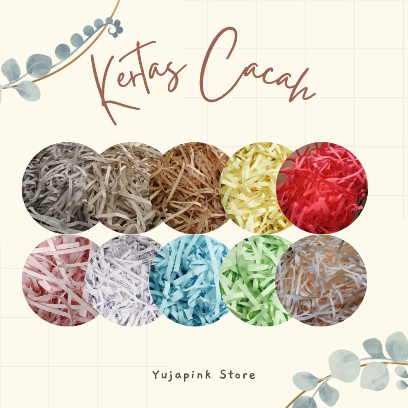 

Kertas serut warna/kertas cacah isian hampers 50gram