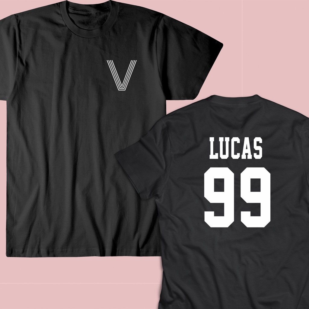 Baju Kaos Tshirt NCT WayV Lucas Ten Winwin QianKun Yangyang Hendery Xiaojun wanita pria