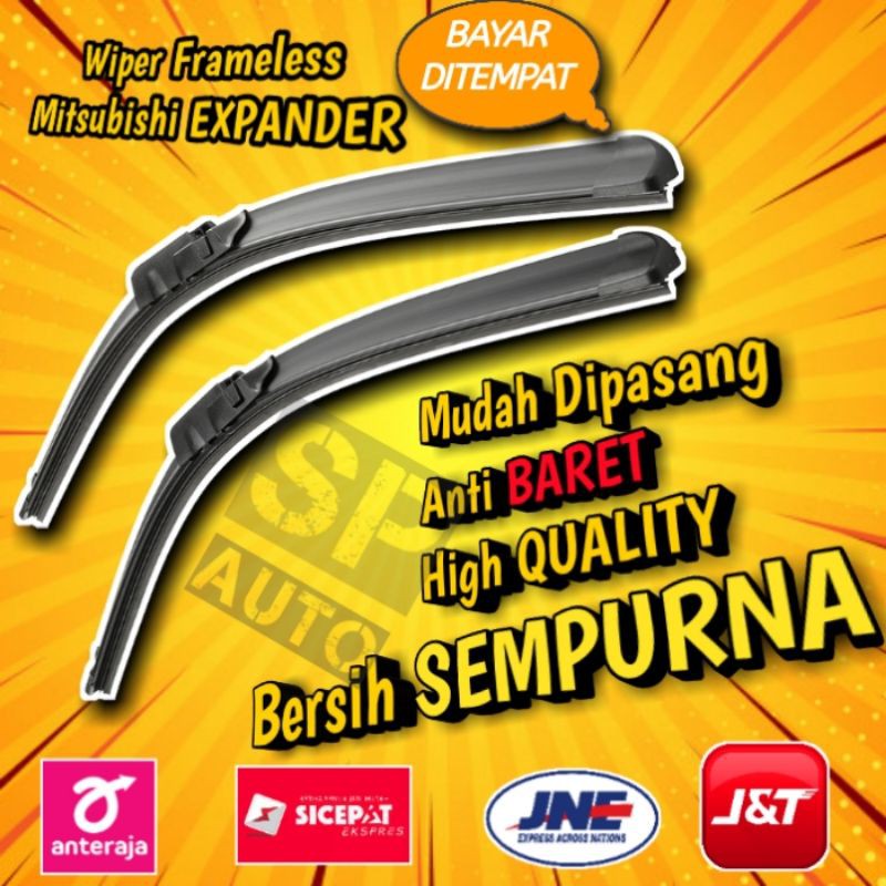 Wiper Kaca Mobil Frameless - Mitsubishi Expander wifer Banana SH179