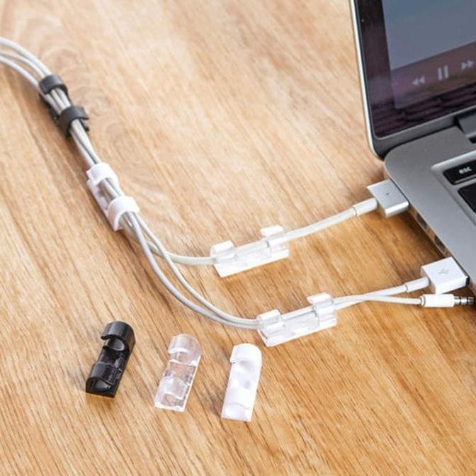 

Penjepit Kabel serbaguna / Clip Klip Kabel hp laptop Supaya Rapi