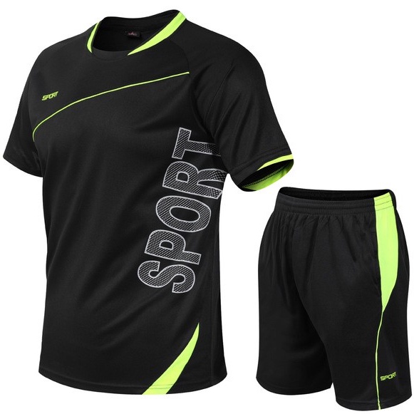 Baju Set Olahraga Pria 01982510 Men's Short-Sleeved Sports Suit