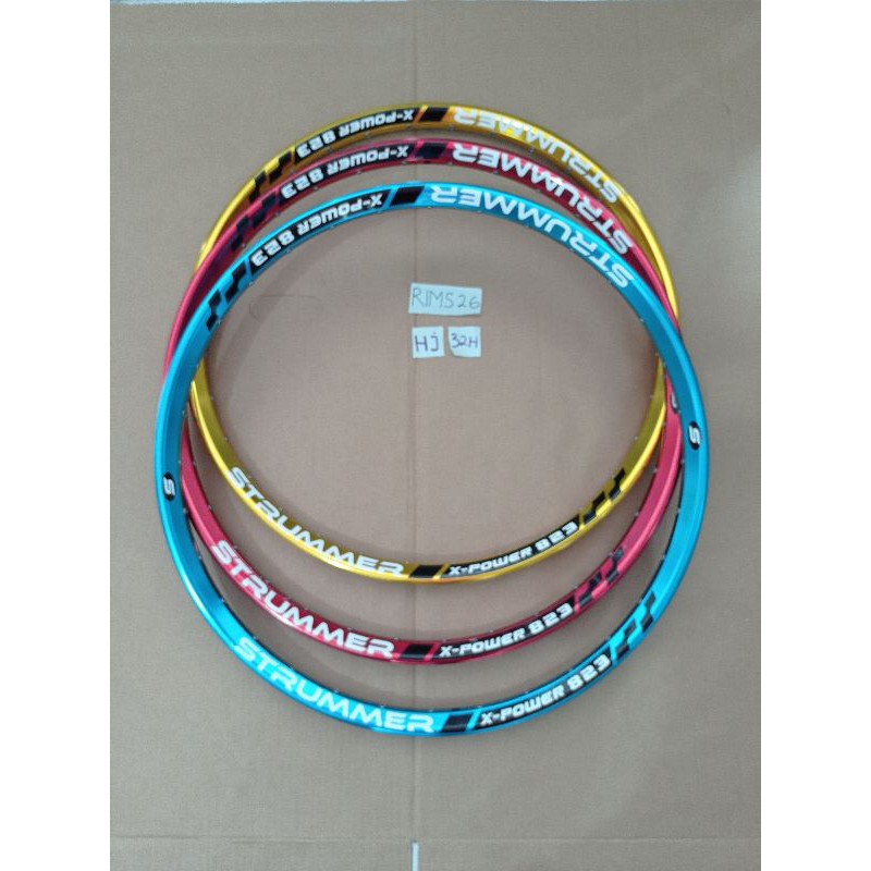 Rims Rim 26 Strummer X-Power 823 Lebar 3.2 Anodized