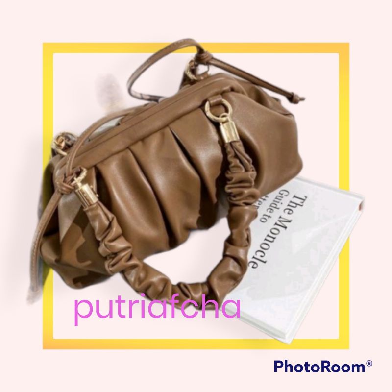 Tas selempang wanita import serut kerut