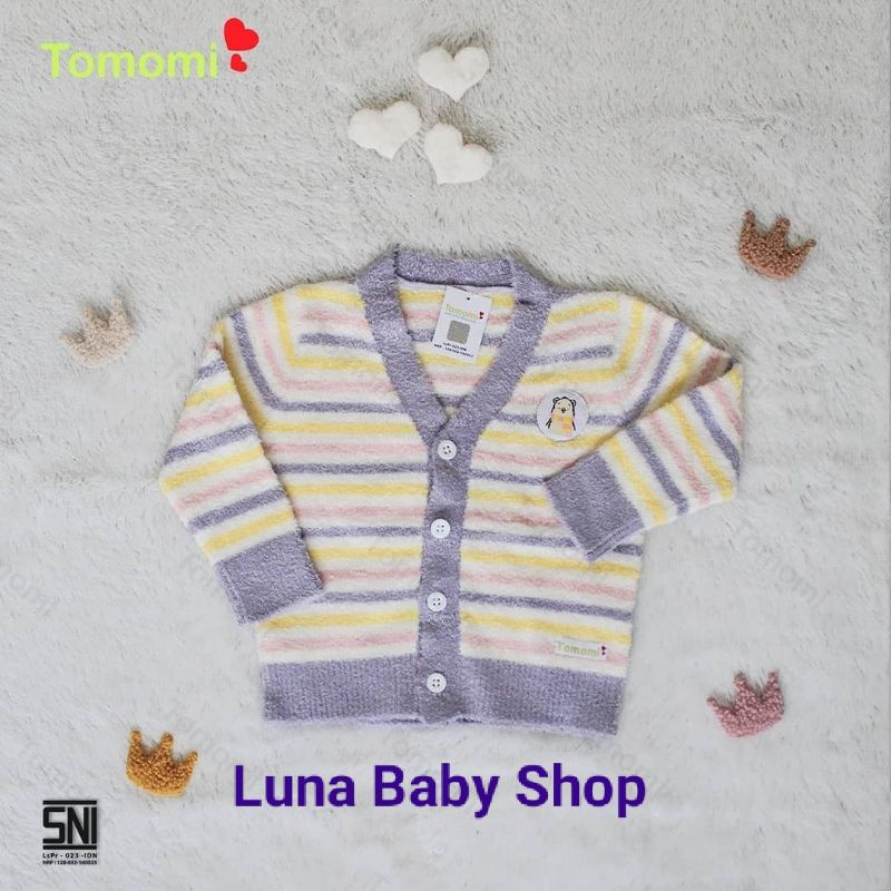 Cardigan Tomomi 3-6 bulan dan 6-9 bulan