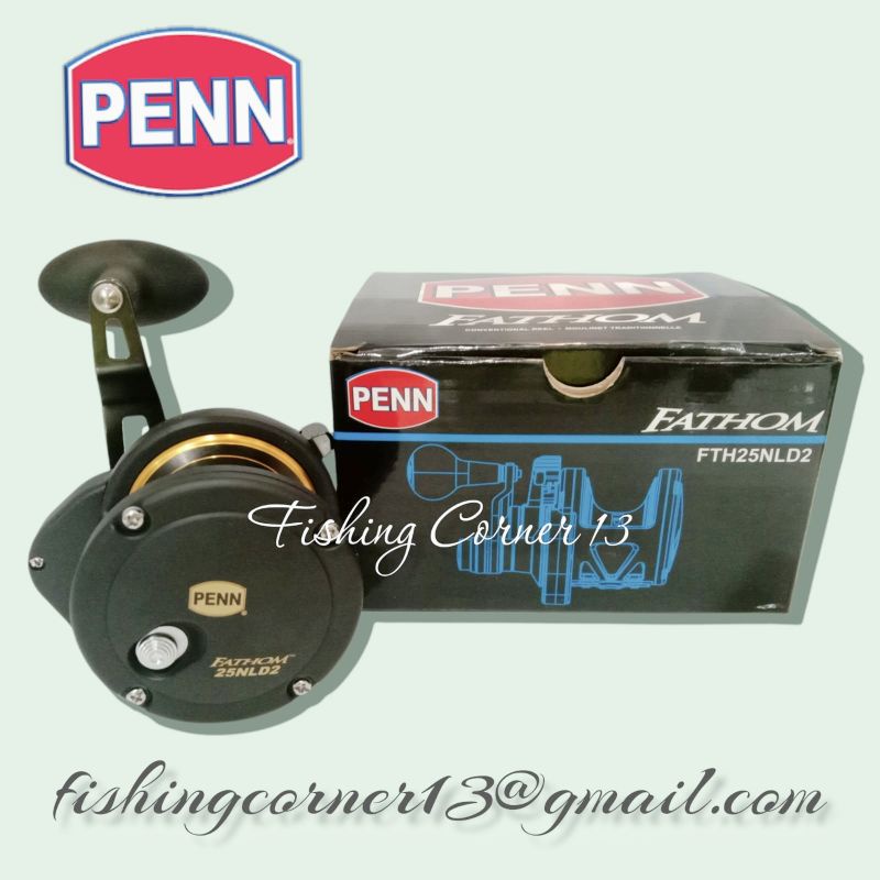 Reel OH PENN FATHOM 25NLD2. Right Handle Double Speed  5 .5:1 & 2.8:1