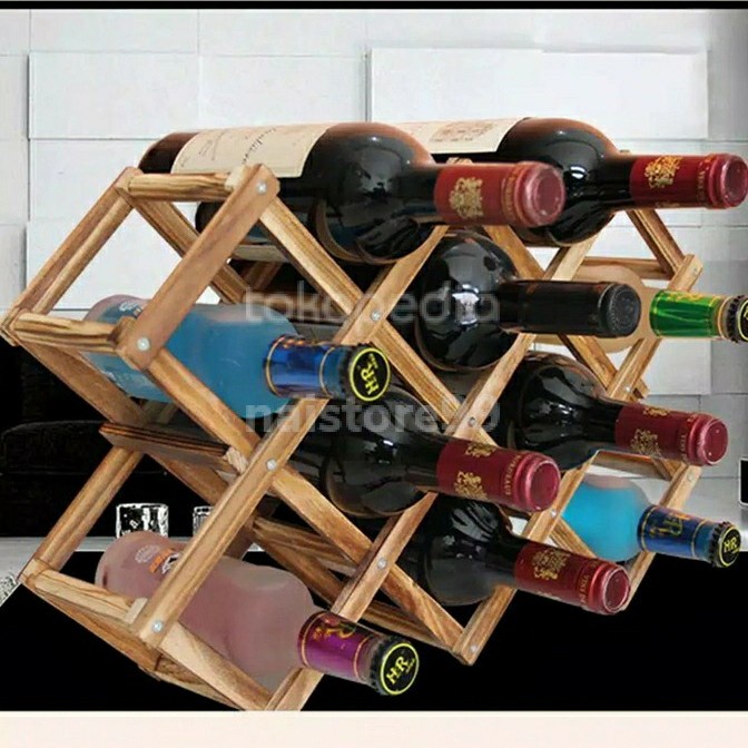 Rak Botol - Rak Holder Botol Wine / Rak Holder Botol Wine 10 Botol