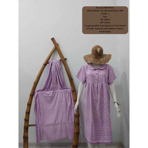 Homedress Rayuan. Mini dress. Daster batik murah.
