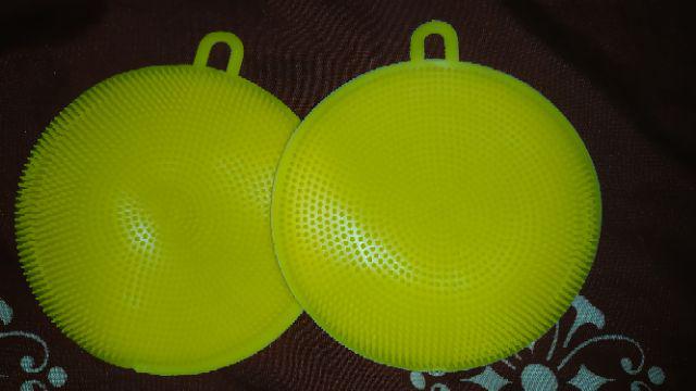 Spons Cuci Piring Anti Bakteri Silicone Silikon Karet