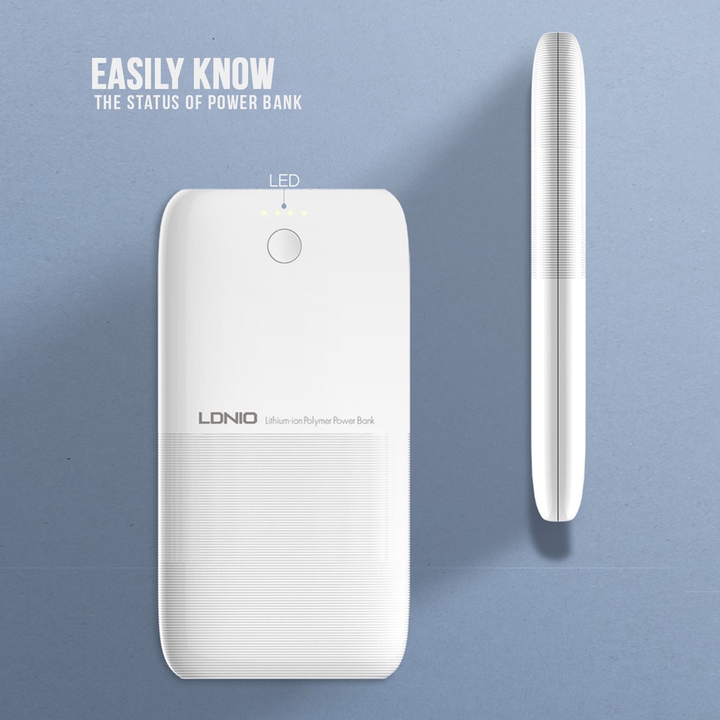 LDNIO PR1009 Powerbank 10000 mAh Dual Usb Quick Charging Power Bank