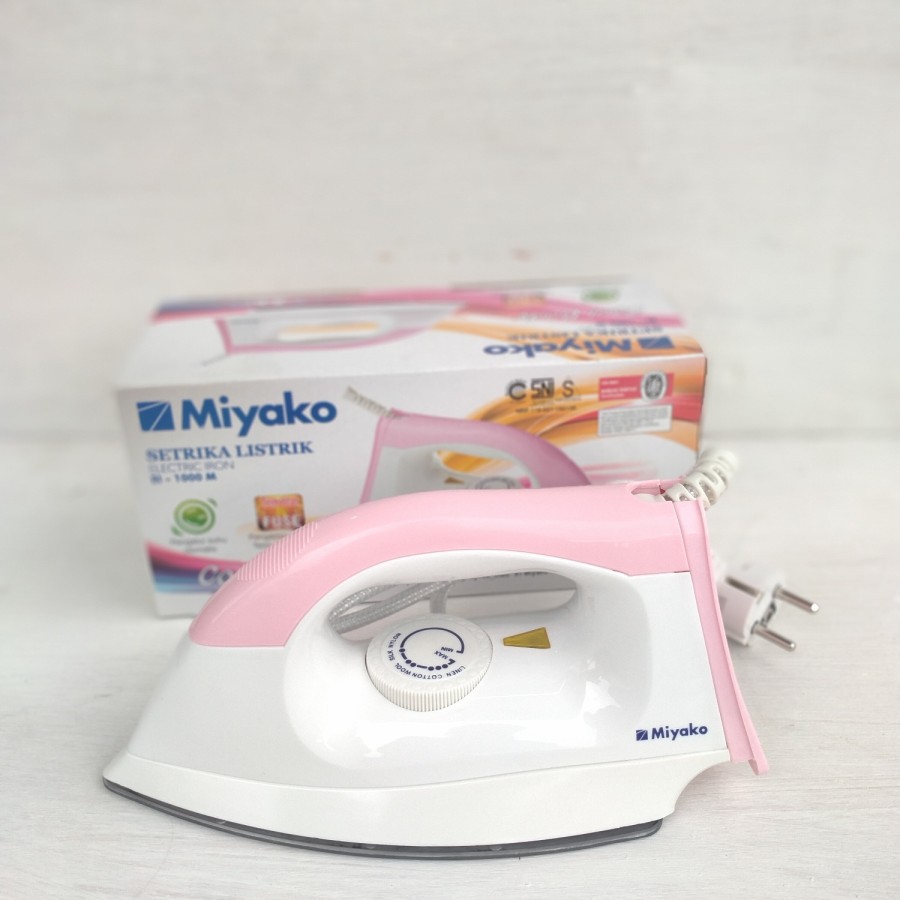 Setrika Miyako EI1000M Dry Iron Anti Lengket EI 1000 M
