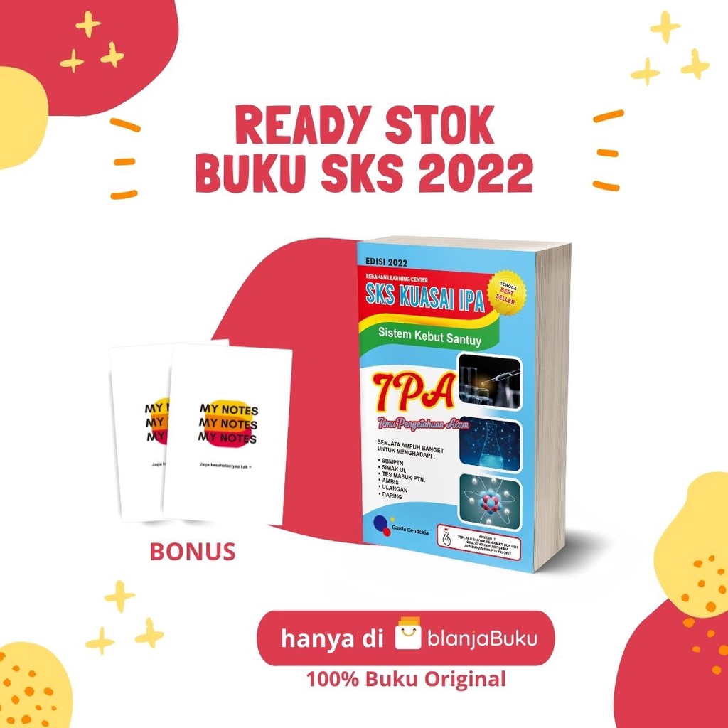 BUKU SKS 2022 IPS IPA MATEMATIKA TPA SISTEM KEBUT SANTUY / GARDA CENDEKIA-SKS IPA 2022