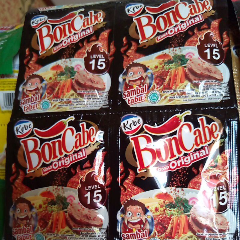 

Kobe Bon Cabe Boncabe Cabai Bubuk Sambal Tabur Level 15 Original